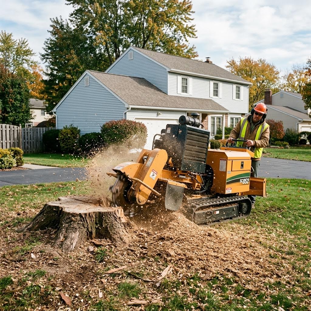 Stump Removal Options: Grinding vs. Full Extraction